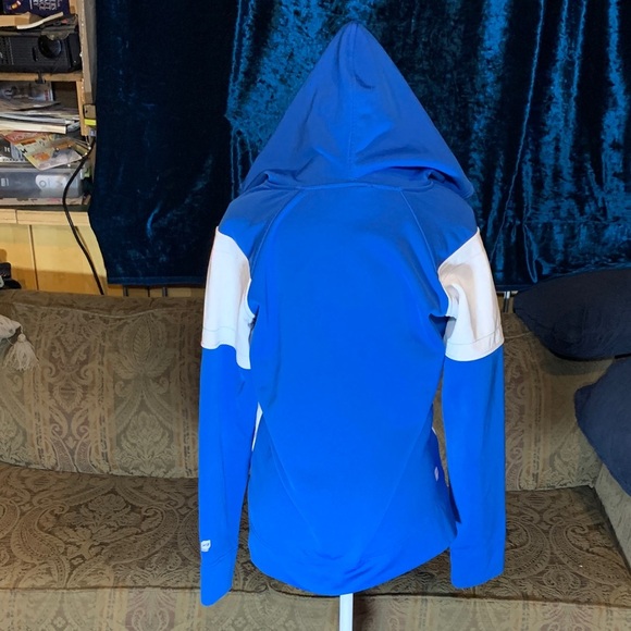 RARE Orage Blue and White Hoodie Sweater ski snowboard Y2K Size Small Skater 90s - Picture 6 of 10